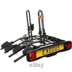 Exodus 4 Bike Platform Car Rear Tow Bar Mounted Tilt Rack Bicycle Cycle Carrier
