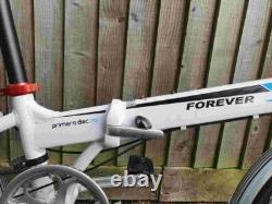 FOREVER Folding Bike with brake disc, rear rack carrier