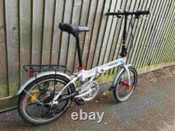 FOREVER Folding Bike with brake disc, rear rack carrier