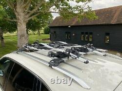FOUR 4 x Thule ProRide 591 Roof Mounted Bike Rack Cycle Carriers