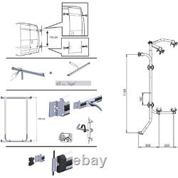 Fabbri Camper Van 2 Bike Black Cycle Carrier for Renault Master Van Camper