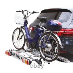 Fabbri Tech-Elektro Pro Tilting Towbar Cycle E-Bike Carrier 2 Bike Car Tow Ball