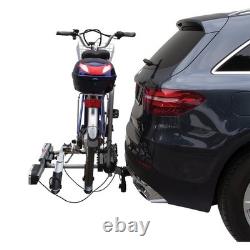 Fabbri Tech-Elektro Pro Tilting Towbar Cycle E-Bike Carrier 2 Bike Car Tow Ball