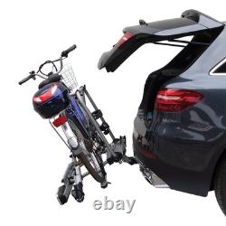 Fabbri Tech-Elektro Pro Tilting Towbar Cycle E-Bike Carrier 2 Bike Car Tow Ball