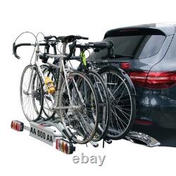 Fabbri Tech Pro Tilting Towbar Carrier 3 Bike Cycle Rack Folding Car Tow Ball