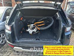 Foldable 18/20/22 Kids Unisex Folding Bike cycle + Removable Basket & Carrier