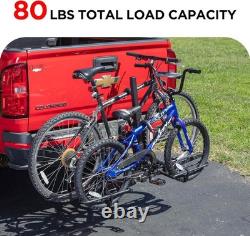 Foldable Bicycle Carrier for Cars & SUVs 80 lbs Capacity, Anti-Wobble