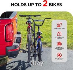 Foldable Bicycle Carrier for Cars & SUVs 80 lbs Capacity, Anti-Wobble