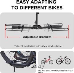 Foldable Bicycle Carrier for Cars & SUVs 80 lbs Capacity, Anti-Wobble