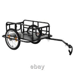 Foldable Bike Bicycle Carrier Cargo Trailer Storage Carrier 16 Extra Big Wheel