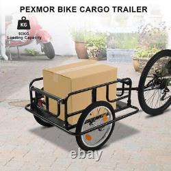 Foldable Bike Bicycle Carrier Cargo Trailer Storage Carrier 16 Extra Big Wheel