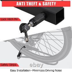 Foldable Bike Rack Hitch Mount Fat Tire Electric Bicycle Carrier 180lbs Capacity