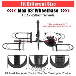 Foldable Bike Rack Hitch Mount Fat Tire Electric Bicycle Carrier 180lbs Capacity