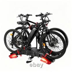 Foldable E-Bike Bicycle Carrier Electric 2 Bike Rack Anti-Theft 60 kg Payload UK