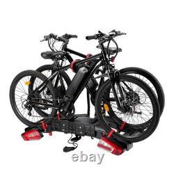Foldable E-Bike Bicycle Carrier Electric 2 Bike Rack Anti-Theft 60 kg Payload UK