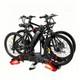 Foldable E-Bike Bicycle Carrier Electric 2 Bike Rear Rack Anti-Theft Taillight