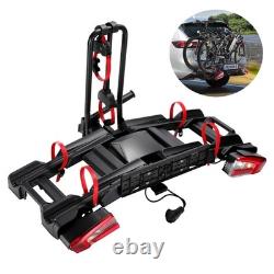 Foldable Electric 2 Bike Rack E-Bike Tow Ball Carrier + Keys + E-Mark Taillight