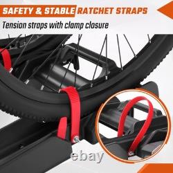 Foldable Electric 2 Bike Rack E-Bike Tow Ball Carrier + Keys + E-Mark Taillight
