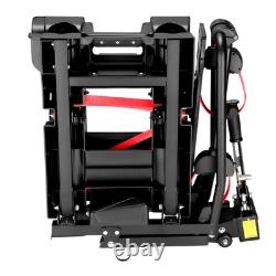 Foldable Electric 2 Bike Rack E-Bike Tow Ball Carrier + Keys + E-Mark Taillight