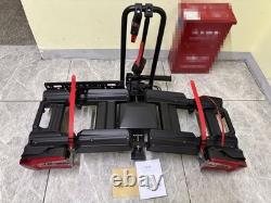 Foldable Electric 2 Bike Rack E-Bike Tow Ball Carrier + Keys + E-Mark Taillight