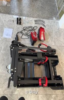 Foldable Lockable 2 Bike Electric Bike Rack E-Bikes Cycle Carrier Tow bar E-mark