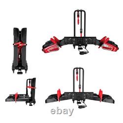 Foldable Lockable 2 Bike Electric Bike Rack E-Bikes Cycle Carrier Tow bar E-mark