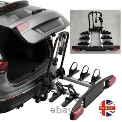 Foldable Lockable 3 Bike Electric Bike Rack E-Bikes Cycle Carrier Tow bar E-mark