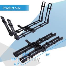 Folding 2-Bike Hitch Mount Rack for Cars & SUVs Easy Bike Carrier