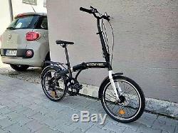 Folding Bike Adult unisex Bicycle 20 Alloy 6 gears carrier Disk brakes 5m UK