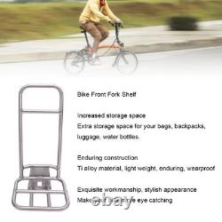 Folding Bike Front Rack Bike Front Luggage Carriers Anti Crack For Shopping