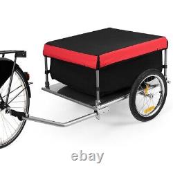 Folding Bike Trailer Cargo Bicycle Luggage Storage Carrier Trailer Steel Frame