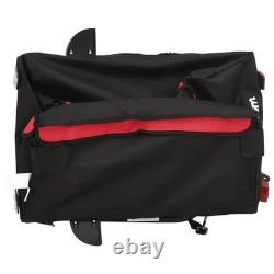 Folding Bike Trailer Cargo Storage Carrier with Removable Cover and Hitch