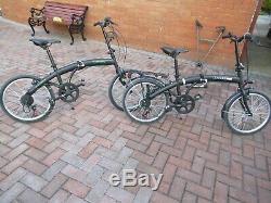 Folding Bikes X 2 With 2 Cycle Rear Towbar Mounted Cycle Carrier Slightly Used