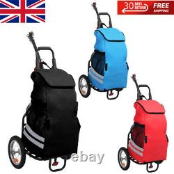 Folding Cargo Bike Trailer Extra Bicycle Storage Carrier Handy Cart Carrier