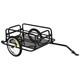 Folding Frame Bike Cargo Trailer Extra Bicycle Storage Carrier Luggage WithHitch