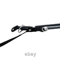 Folding Frame Bike Cargo Trailer Extra Bicycle Storage Carrier WithHitch-Black