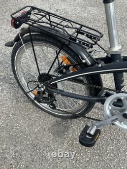 Folding bike for adult Shimano 7 Speed Gears Lights Kickstand Carrier