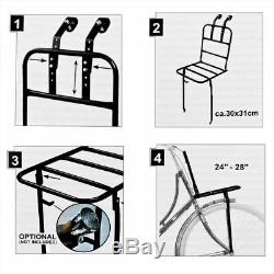 Front Bicycle Carrier Support Frame Bike Cycle Luggage Black White Rack