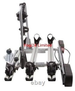 GIRO 3 Black Bike Rack Cycle Carrier 3 bikes Tow bar Mounted with Tilt 75kg