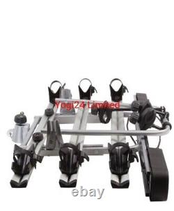 GIRO 3 Black Bike Rack Cycle Carrier 3 bikes Tow bar Mounted with Tilt 75kg