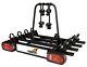 GIRO 4 Bike Rack Cycle Carrier 4 bikes Tow bar Mounted with Tilt 75kg black