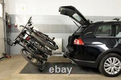 GIRO 4 Bike Rack Cycle Carrier 4 bikes Tow bar Mounted with Tilt 75kg black
