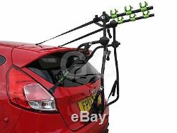 Green Valley 3 Bike Cycle Carrier Boot Mounted Rack Fits Ford Fiesta 2008-2016