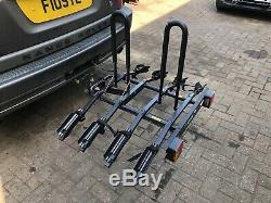 Halfords 4 Bike Carrier Tow Bar Mounted Cycle Rack Bycicle Hoilday Cycling