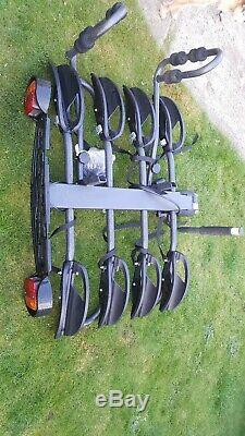 Halfords 4 Bike Rack Mounted Tow Bar Cycle Carrier With Light Board