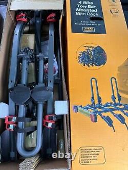 Halfords 4 Bike Towbar Mounted Bike Rack Cycle Carrier NEW RRP £220 Rear Mount 3