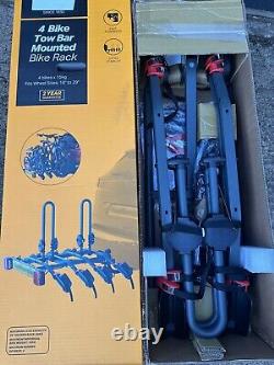 Halfords 4 Bike Towbar Mounted Bike Rack Cycle Carrier RRP £220 Rear Mount NEW11