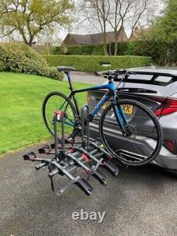 Halfords Advance 4 Bike Tow Bar Mount Cycle Car Rack, Foldable & Lockable