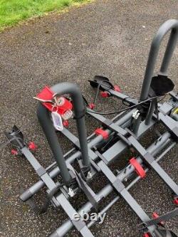 Halfords Advance 4 Bike Tow Bar Mount Cycle Car Rack, Foldable & Lockable
