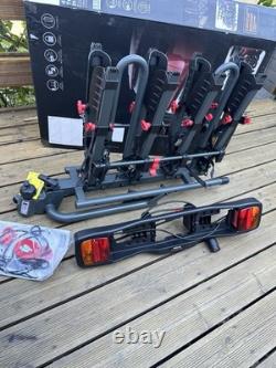 Halfords Advance 4 Bike Tow Bar Mount Cycle Car Rack Foldable Lockable 420£ N2